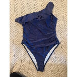 Women's Cupshe Large Navy Blue‎ bathing Suit